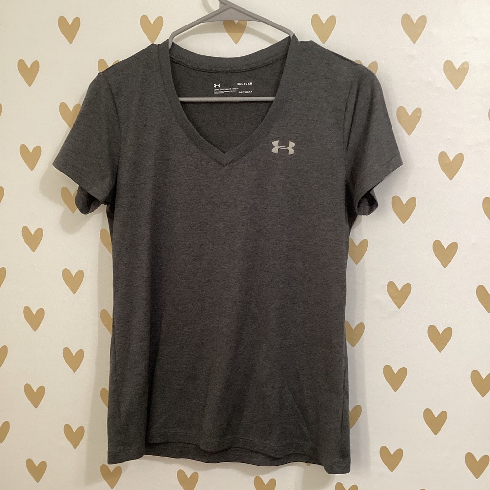 Under Armour Gray v-neck Shirt
